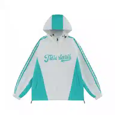三体  文明水滴圣母眼泪系列 基础款工装条纹字母印花撞色拼接山系徒步美式复古潮牌机能风连帽  防水防风冲锋衣 男女同款