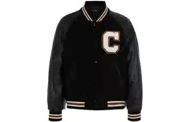 COACH SS23 Black Baseball Jacket