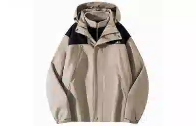 雅鹿优选  可拆卸保暖内搭宽松连帽三合一  防水防风冲锋衣 男女同款