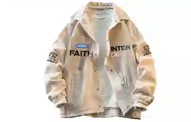 国际米兰足球俱乐部 灯芯绒字母印花休闲宽松工装美式复古运动户外学生高街外套夹克 男女同款