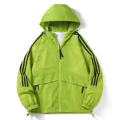 极限涡轮 时尚三条杠防晒防风防水撞色连帽舒适潮流百搭休闲夹克外套 男女同款