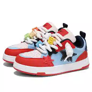 双星八特 鸳鸯拼接复古增高礼盒休闲舒适潮流百搭加绒 防滑耐磨 低帮 板鞋 男女同款