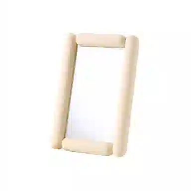 米甜兔 不规则方形化妆镜 便携