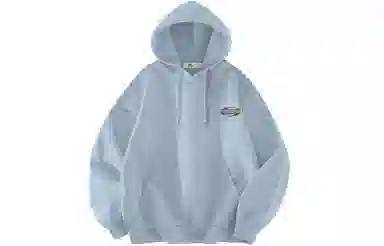 快鱼 韩系高级感街头时尚氛围感重磅个性手绘印花宽松舒适简约休闲无性别主义日常通勤必备连帽卫衣 男女同款 藏青