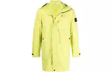 Stone Island FW21 Logo Parka Yellow