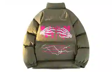 TONYKRZ Fear Heart Letter Puffer Jacket
