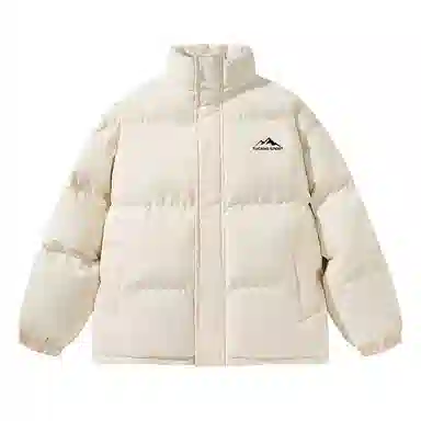 啄木鸟 纯色简约潮流宽松百搭立领加厚棉服 男女同款 深灰