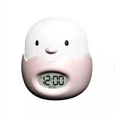 凯琴 萌鸡蓝牙小时钟夜灯床头 电子机芯 闹钟 男女同款