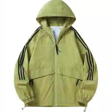 极限涡轮 时尚三条杠防晒防风防水撞色连帽舒适潮流百搭休闲夹克外套 男女同款