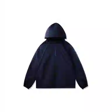 我是大卫 美式半拉链连帽户外纯色百搭夹克外套 男女同款