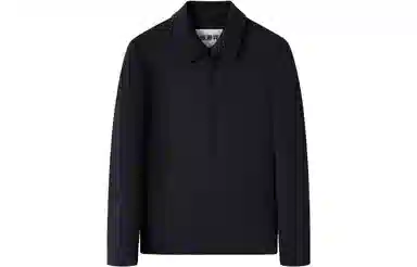 恒源祥 纯色翻领毛呢夹克 男款