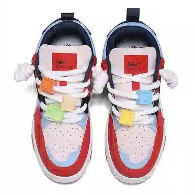 双星八特 鸳鸯拼接复古增高礼盒休闲舒适潮流百搭加绒 防滑耐磨 低帮 板鞋 男女同款