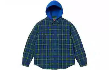 Supreme FW23 Tartan Flannel Hooded Shirt