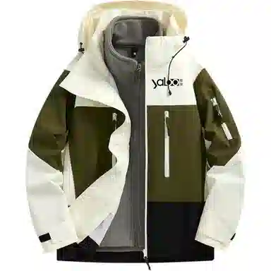 雅鹿优选  三合一可拆卸宽松  防水防风透气耐磨冲锋衣 男女同款