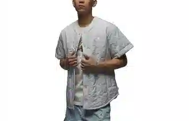 Jordan Silver Baseball Shirt