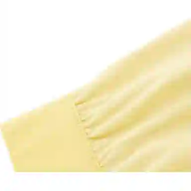 爱依服 纯色翻领简约长袖衬衫 女款 黄