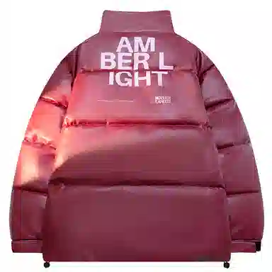 AMBER LIGHT Star Print Puffer Jacket