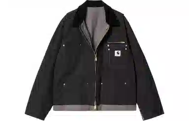 Sacai x Carhartt WIP Detroit Jacket Black