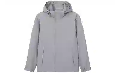 才子 纯色可脱卸帽轻简运动夹克 男款