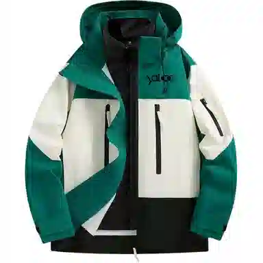 雅鹿优选  三合一可拆卸宽松  防水防风透气耐磨冲锋衣 男女同款