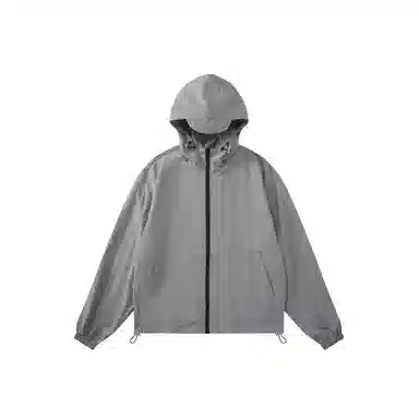 我是大卫 美式高街个性户外连帽防晒短款设计抽绳夹克外套 男女同款