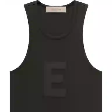 Fear of God Essentials Waffle Tank Off Black