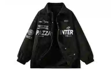 国际米兰足球俱乐部 休闲工装美式复古百搭外套学生运动高街户外灯芯绒上衣夹克 男女同款