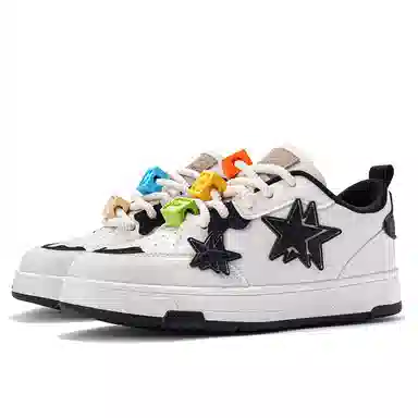 双星八特 鸳鸯拼接复古增高礼盒休闲舒适潮流百搭加绒 防滑耐磨 低帮 板鞋 男女同款