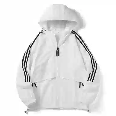 极限涡轮 时尚三条杠防晒防风防水撞色连帽舒适潮流百搭休闲夹克外套 男女同款