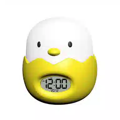 凯琴 萌鸡蓝牙小时钟夜灯床头 电子机芯 闹钟 男女同款