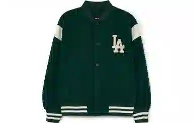 MLB Dodgers Green Bomber Jacket