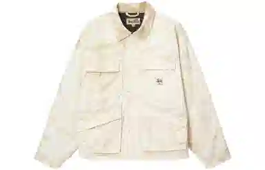 Stussy FW23 Shop Jacket White