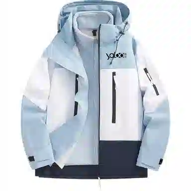 雅鹿优选  三合一可拆卸宽松  防水防风透气耐磨冲锋衣 男女同款