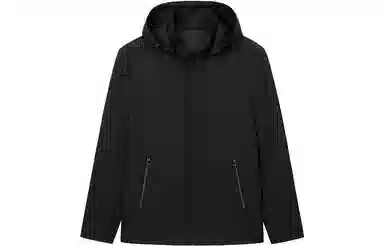 才子 纯色可脱卸帽轻简运动夹克 男款