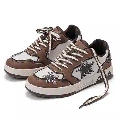 双星八特 鸳鸯拼接复古增高礼盒休闲舒适潮流百搭加绒 防滑耐磨 低帮 板鞋 男女同款