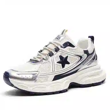 双星八特 潮流经典透气圆头舒适休闲撞色厚底增高百搭运动 防滑耐磨 低帮 老爹鞋 男女同款