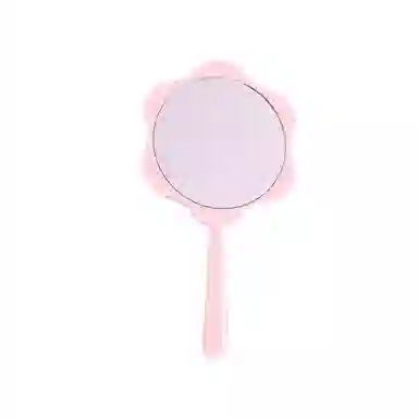 米甜兔 手持花朵可爱化妆镜 便携