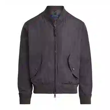 Polo Ralph Lauren FW23 Solid Pony Print Zip Jacket Gray