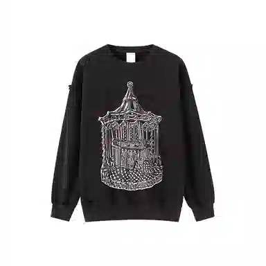 CONP Broken Carousel Long Sleeve Sweatshirt Dark Gray