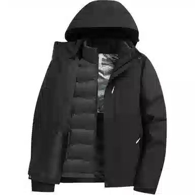 雅鹿优选  舒适保暖时尚舒适百搭  防水防风透气冲锋衣 男款