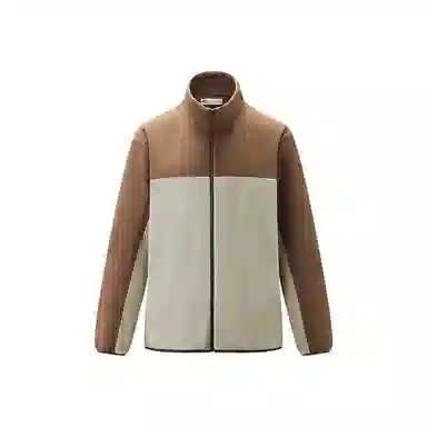 网易严选 百搭立领复合摇粒绒抗静电防风夹克长短绒羊羔绒厚绒绒感外套 男款