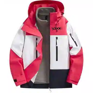 雅鹿优选  三合一可拆卸宽松  防水防风透气耐磨冲锋衣 男女同款