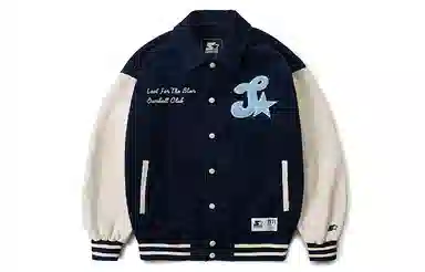 Starter Retro Letter Print Baseball Jacket