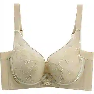 欧迪芬 亲肤透气小胸显大聚拢上托收副乳防下垂软支撑蕾丝时尚文胸 女款