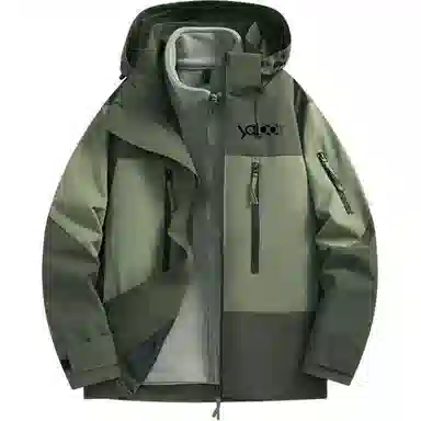 雅鹿优选  三合一可拆卸宽松  防水防风透气耐磨冲锋衣 男女同款