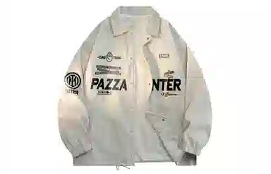 国际米兰足球俱乐部 休闲工装美式复古百搭外套学生运动高街户外灯芯绒上衣夹克 男女同款