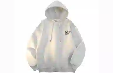 快鱼 韩系校园少年氛围感重磅个性印花时尚简约休闲宽松舒适无性别主义日常百搭连帽卫衣 男女同款