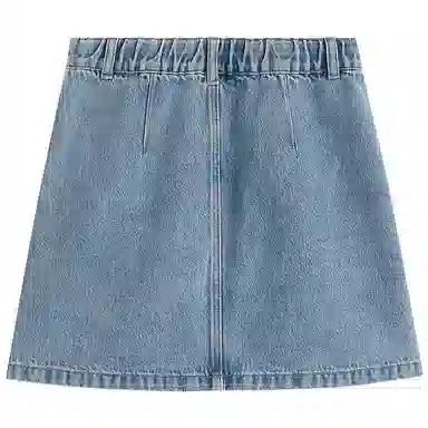 茵曼 时尚舒适百搭休闲短裙 女款 浅蓝