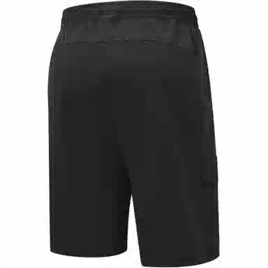 特步 综训系列 男士中腰透气百搭五分运动短裤 男款 正黑色