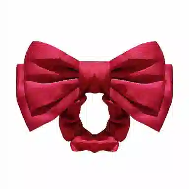 蒙妮 缎面蝴蝶结大肠发圈 布艺 头绳 男女同款情侣款